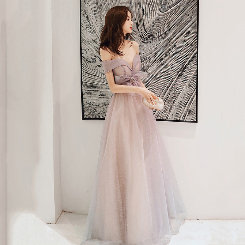 Sweet Pink Off Shoulder Birthday Party Dress - Strapless S-Line Formal Evening Gown for Women | Perfect for Prom, Wedding Guest & Cocktail Dresses