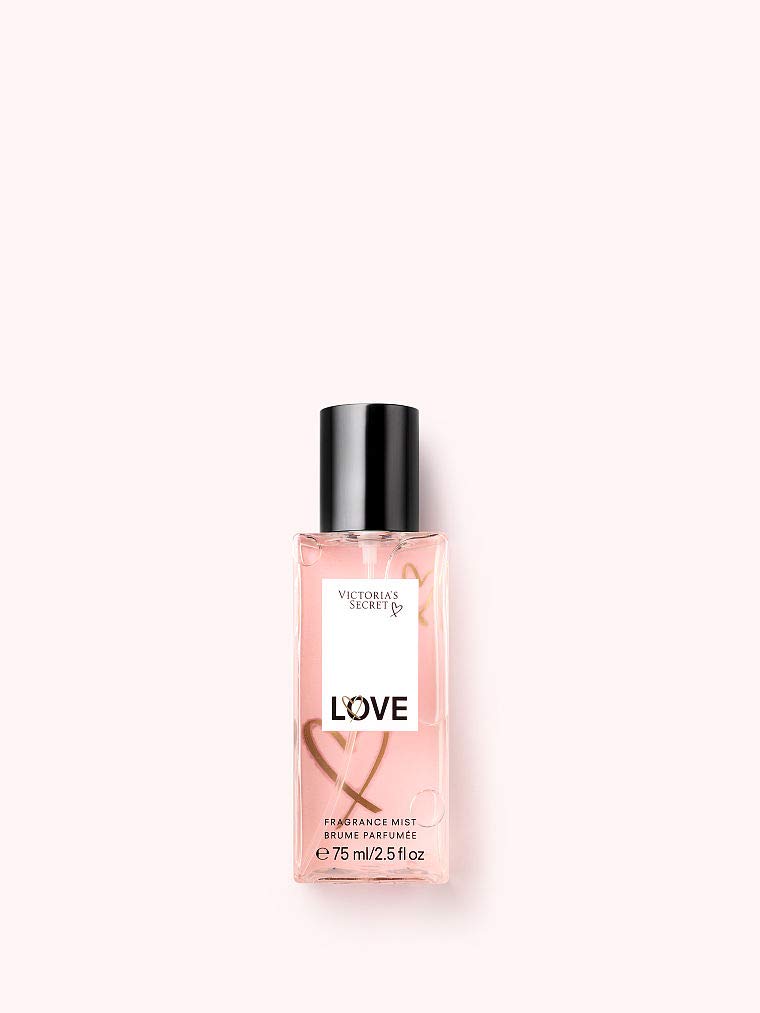 Victoria's Secret Love Fragrance Mist Body Spray - 2.5 fl oz / 75 ml Travel Size for Women - Light Floral Scent Perfect for Daily Use, Gym, Travel & On-The-Go Refreshment