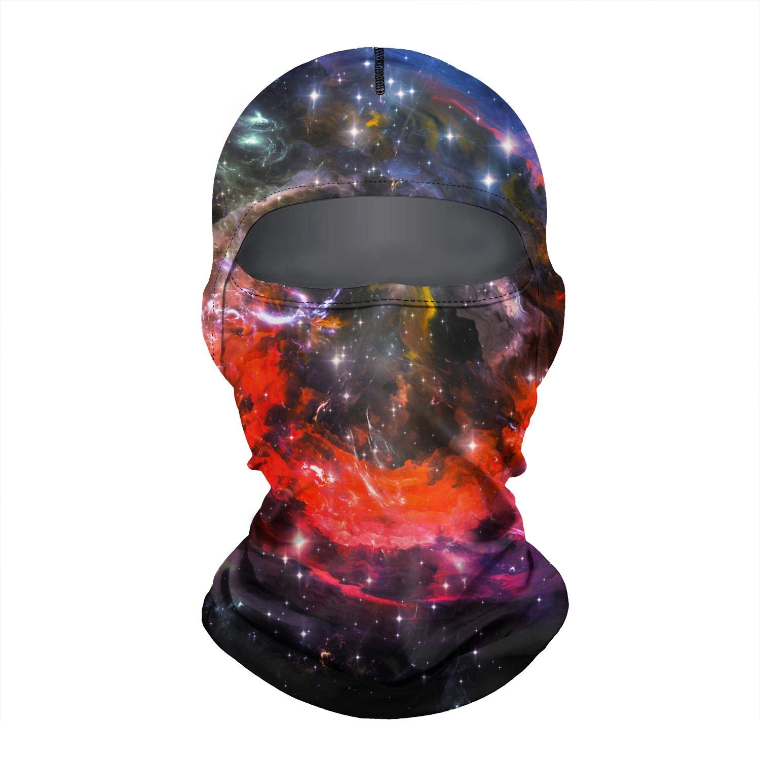 Windproof Galaxy Print Balaclava Face Mask for Men & Women - Cold Weather Skiing, Running, Cycling & Outdoor Activities