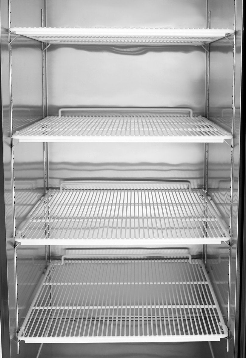 Atosa MCF8705GR Commercial Glass Door Refrigerator - 5.7 Cu Ft Under Counter Fridge for Restaurants, Bars, and Home Kitchens