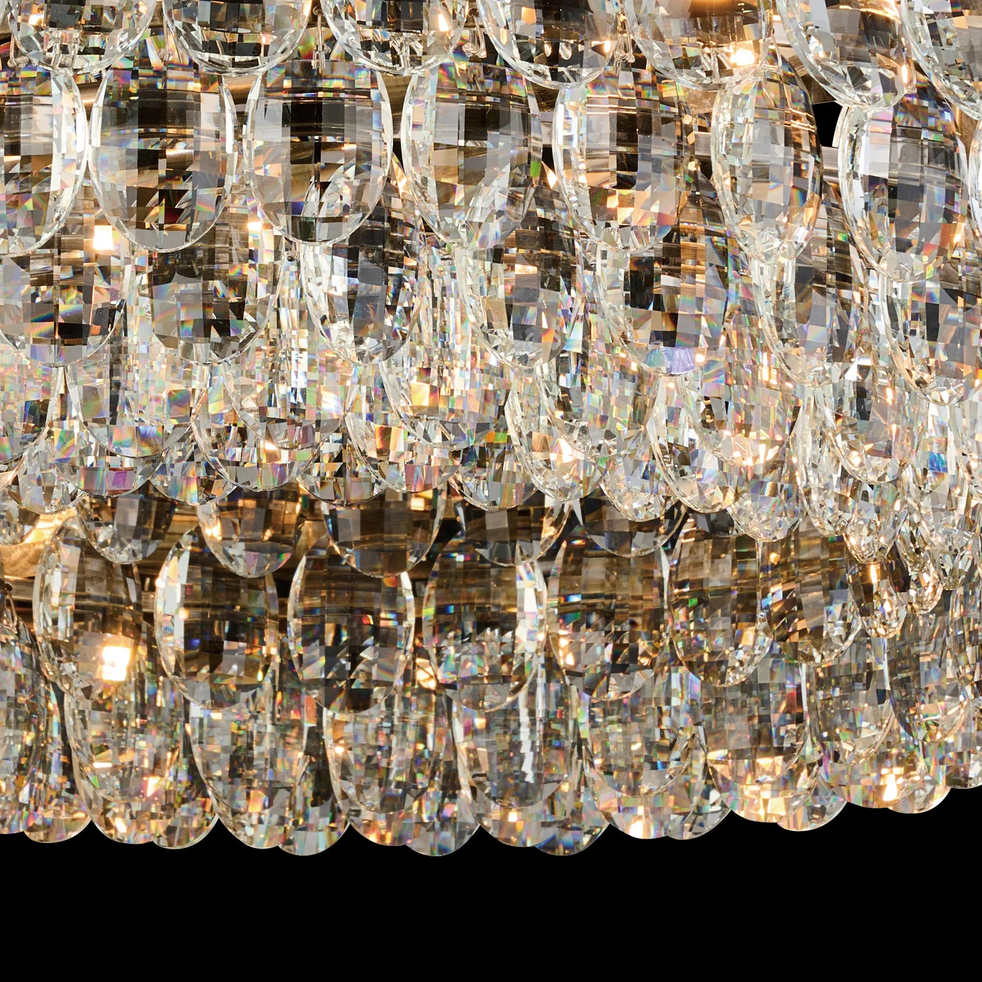 Consten Semi Flush Ring Ceiling Light Fixture with E14 Socket - Perfect for Bedroom, Hallway & Small Space Lighting