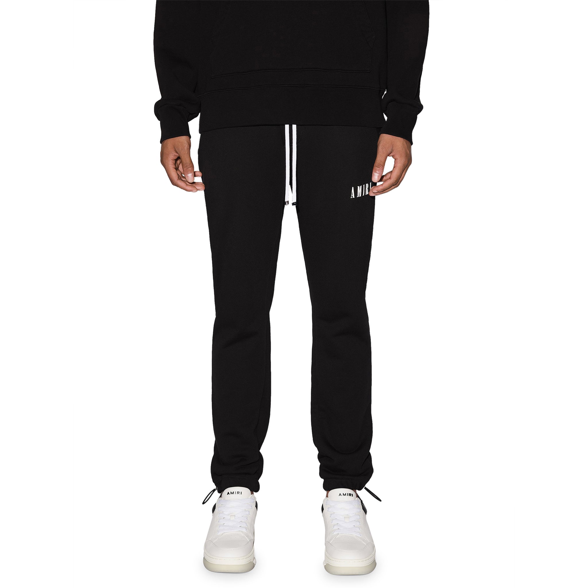 Amiri Core Logo Sweatpants for Men - Black Joggers with Embroidered Logo | Casual Lounge Pants for Streetwear & Gym