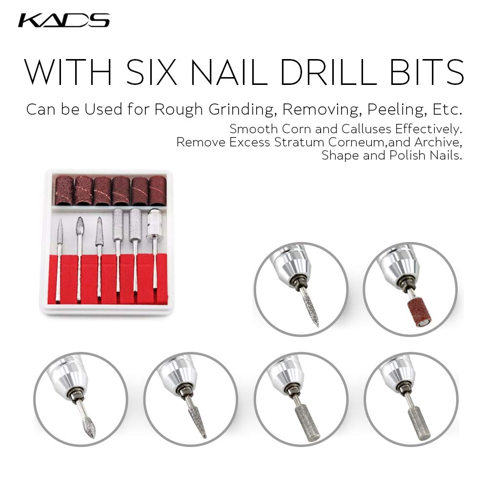 Professional Portable Electric Nail Drill Kit - Compact E-File for Acrylic & Gel Nails | Manicure Pedicure Polishing & Shaping Tools | Home & Salon Use | Purple | Perfect for DIY Nail Art & Professional Nail Care