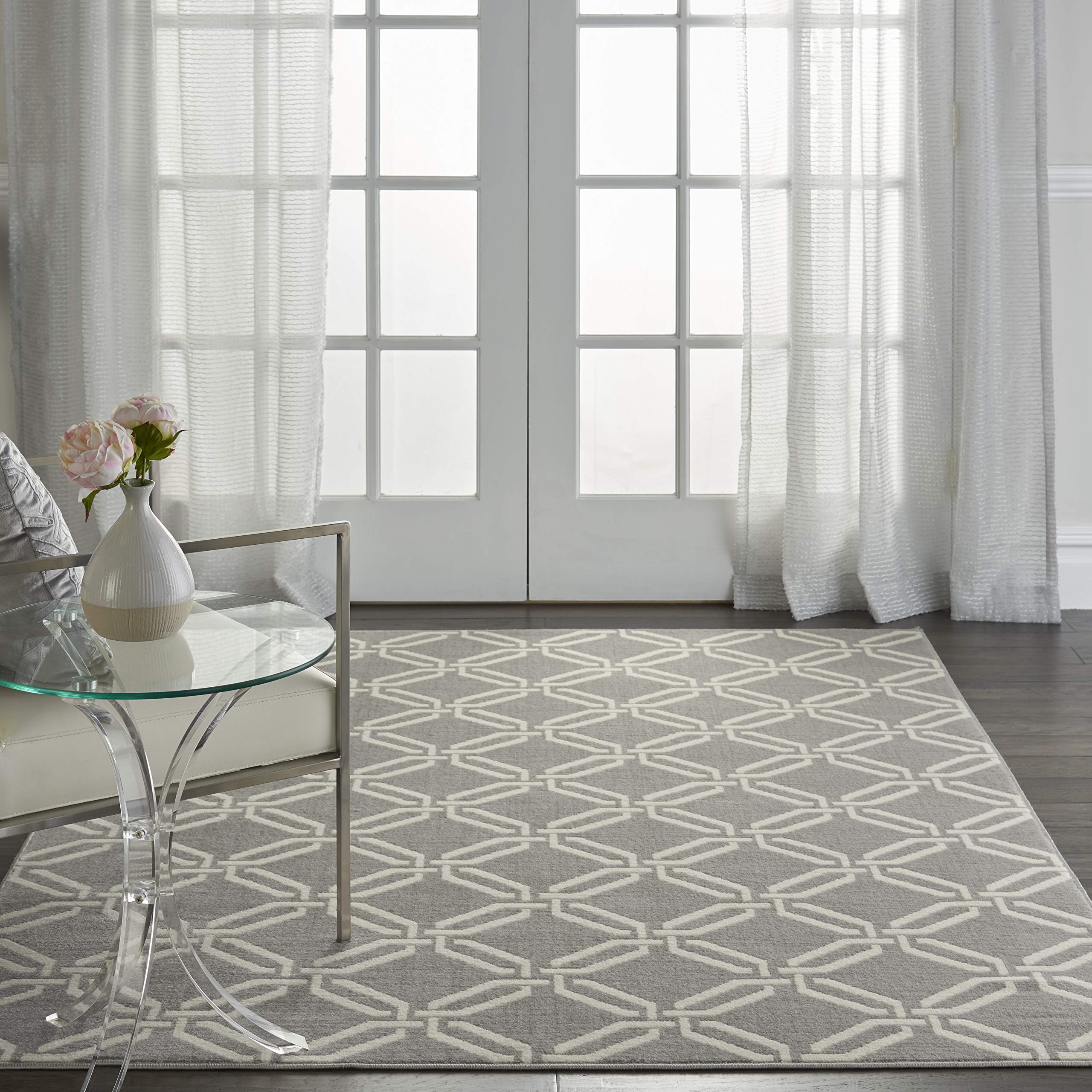 Nourison Jubilant Retro Grey 5'3