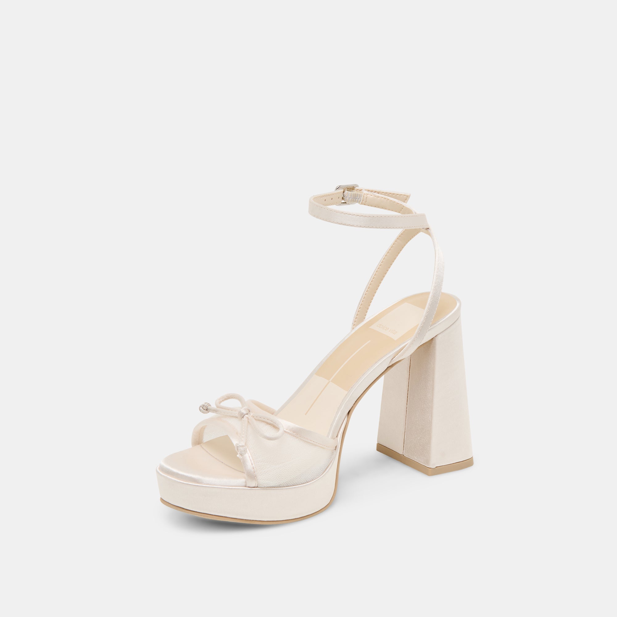 PANDORA White Tulle Heels for Women - Elegant Wedding Party Shoes for Brides, Prom, Evening Events & Special Occasions