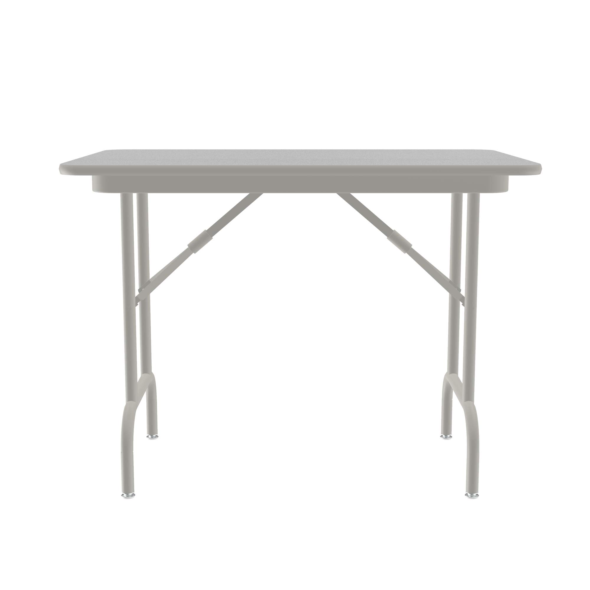 Correll 24x36 Inch Heavy Duty Folding Table with Gray Granite Melamine Top - 26.5