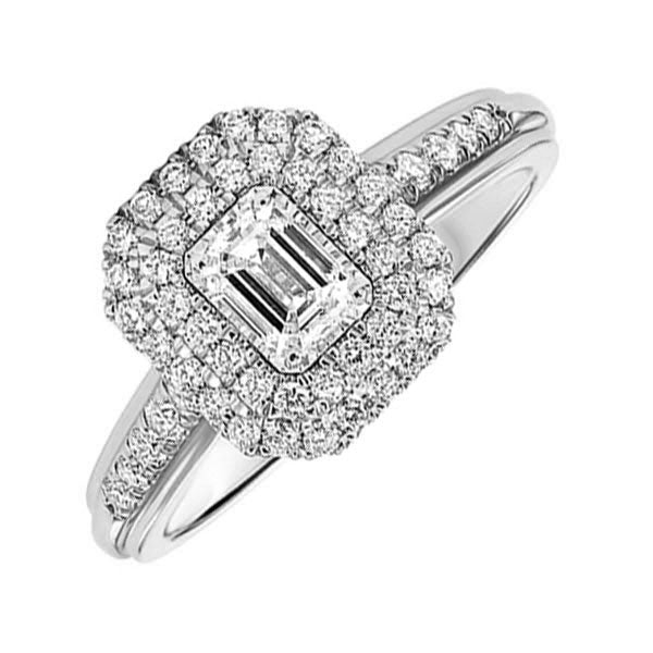 14K White Gold Diamond Ring (3/4 CTW) - Elegant Engagement, Wedding & Anniversary Jewelry for Women