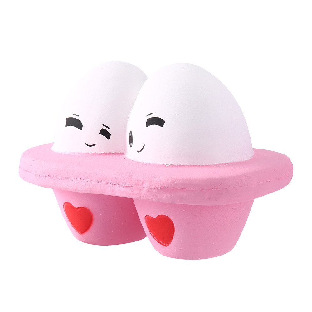 Muised Pop Its Fidget Toys - Stress Relief Sensory Toy for Kids & Adults | Kawaii Cartoon Egg Squishy Slow Rising Cream Scented | Anti-Anxiety Fidget Popper for Classroom, Office & Travel