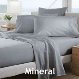 300 Thread Count Classic Percale European Pillowcase - Mineral by Sheridan | Luxury Bedding for Hotels & Home Decor | Soft & Breathable Cotton Pillow Cover for Better Sleep
