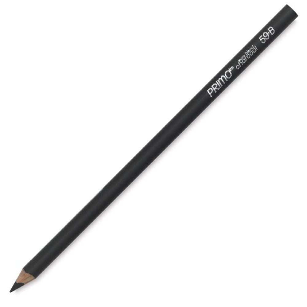 Hyatt's General B Primo Charcoal Pencils - 12 Pack Professional Sketching & Drawing Set for Artists, Students & Designers - Perfect for Portraits, Shading & Fine Art Projects