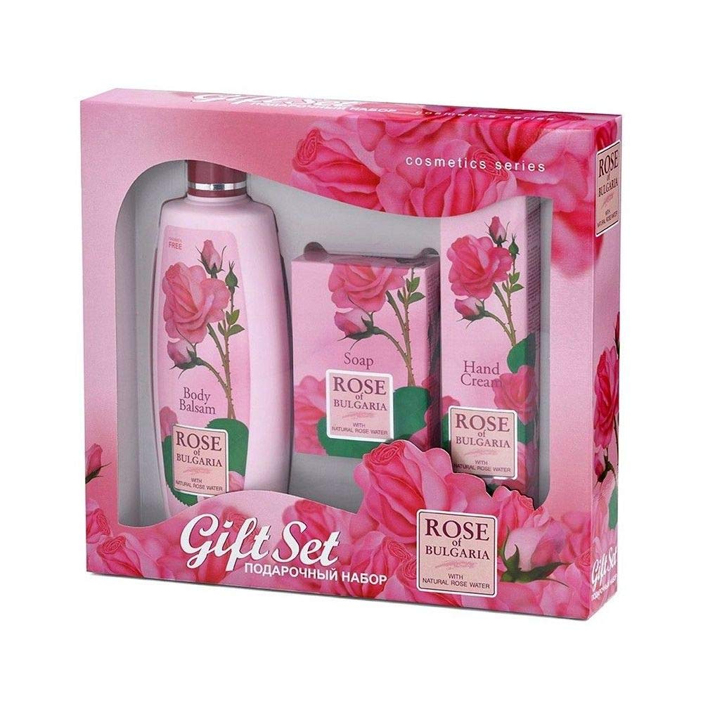 Biofresh Bulgarian Rose Body Lotion Gift Set - Moisturizing Skincare for Dry Skin, Perfect for Spa Days & Romantic Gifts