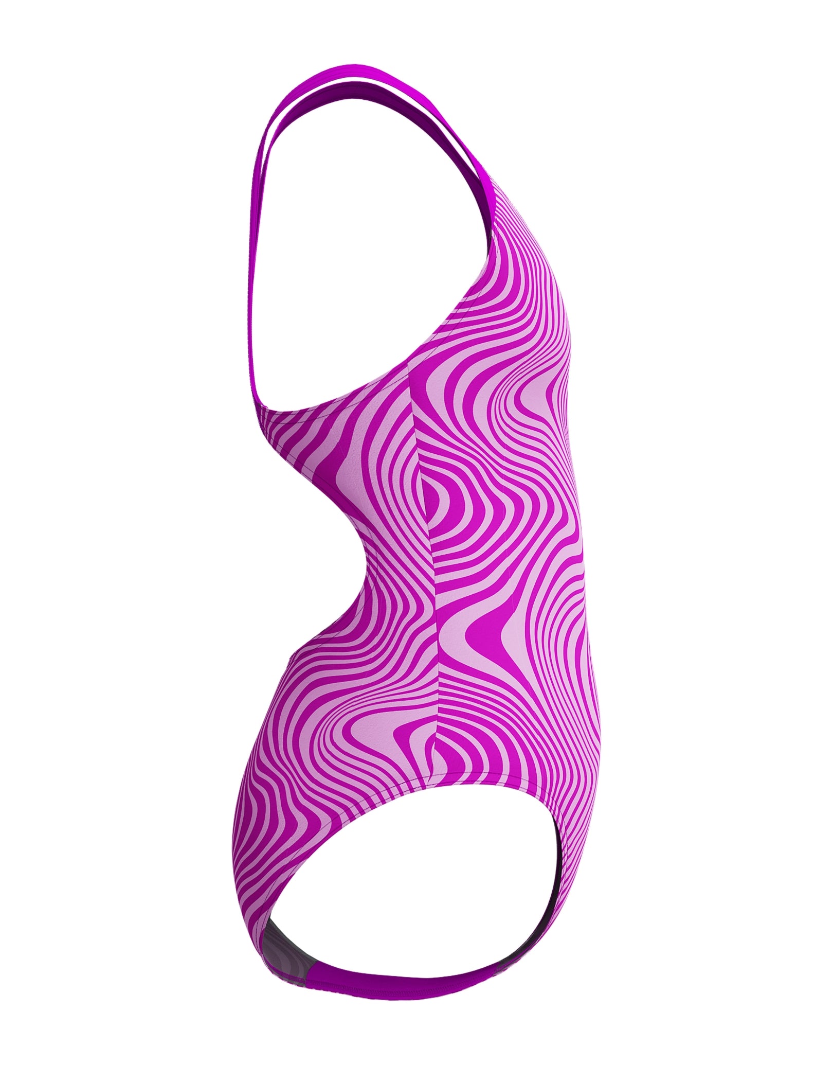 Girls' Digital Print Allover Splashback Swimsuit - Pink | Perfect for Beach, Pool & Summer Water Activities