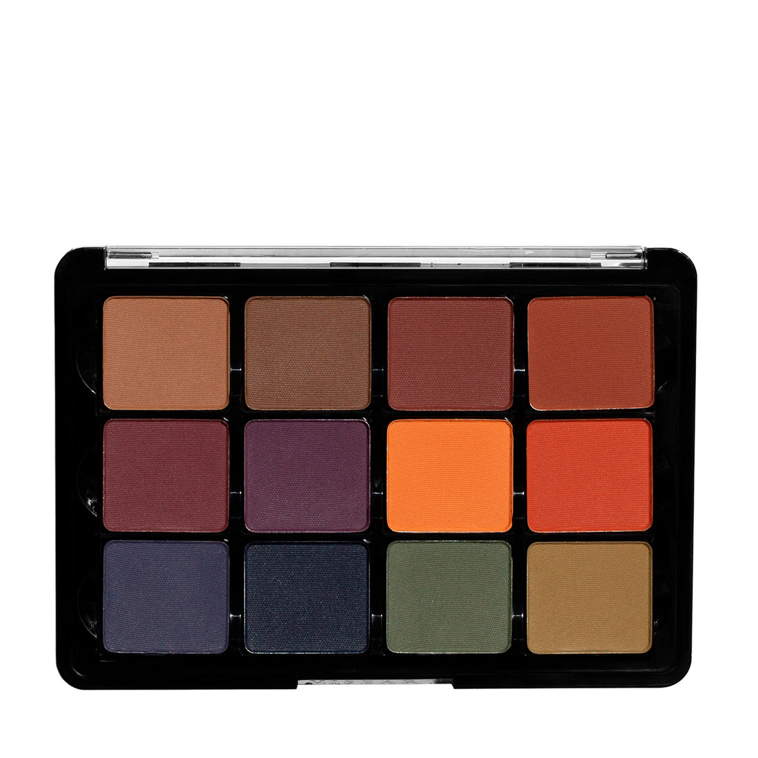 Viseart Dark Mattes SlimPro Eyeshadow Palette - 12 Matte Neutral & Dark Shades for Professional Makeup | Perfect for Smokey Eyes, Evening Looks & Bridal Makeup
