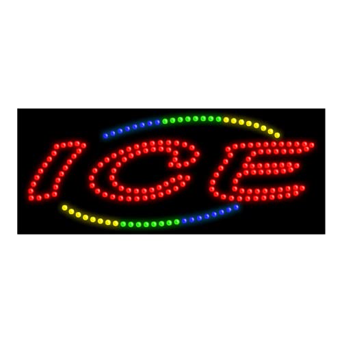 LED Ice Dots Sign #20814 - Cool Blue Glowing Bar Decor for Parties, Clubs & Home Decoration - Perfect for Night Events, Themed Parties & Wall Art