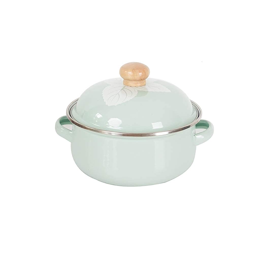 LSNLNN Ceramic Soup Pot & Pasta Cooking Pot - Small Saucepan for Home Kitchen & Restaurant Use | Easy to Clean, Blue | Perfect for Soups, Stews & Pasta Dishes