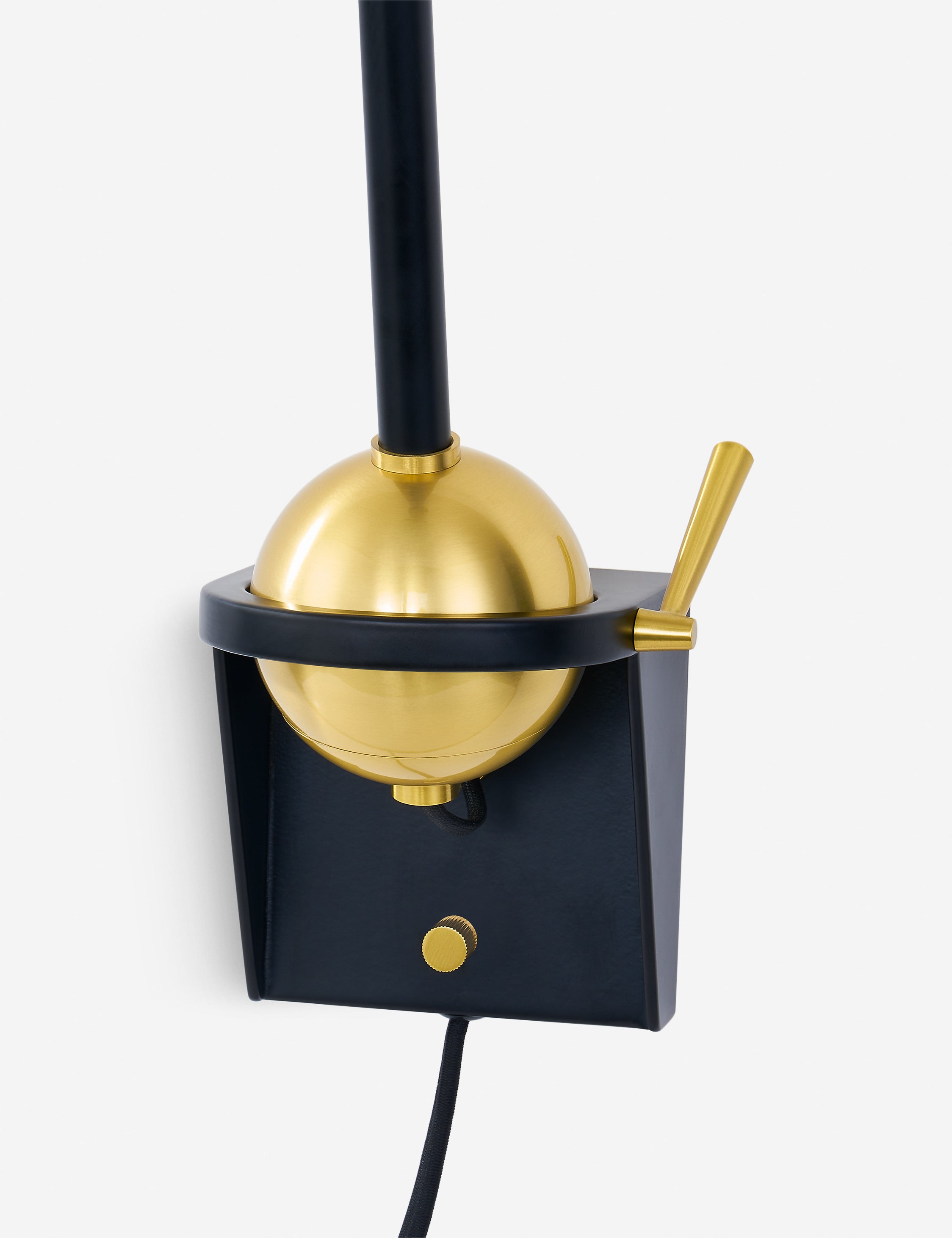 Adonis Plug-in Wall Sconce Light Fixture - Modern Plug in Wall Lamp for Bedroom, Living Room & Hallway Lighting