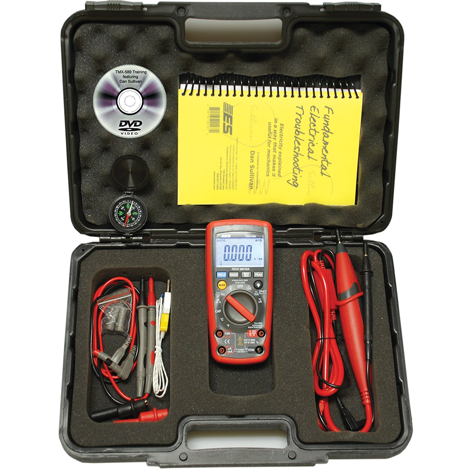 Electronic Specialties TMX 589 True RMS Digital Multimeter CATII 1000V - Professional Electrical Testing Tool for Home, Automotive & Industrial Use