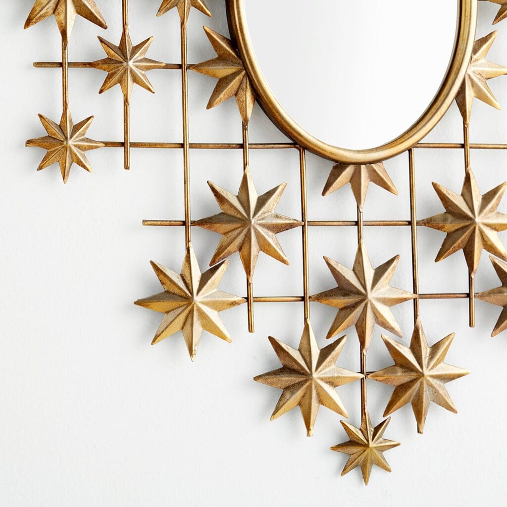 Cyan Design 10811 Alena Mirror in Gold - Elegant Wall Mirror for Living Room, Bedroom & Entryway Decor