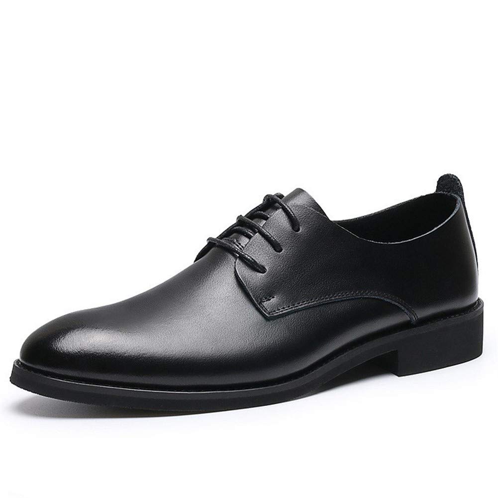 Premium Men's Oxford Dress Shoes - Genuine Leather Lace-Up Derby Shoes for Business & Formal Wear - Comfortable, Durable & Anti-Slip Sole - Perfect for Office, Weddings & Professional Events