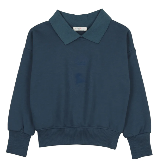 COCO BLANC CREST SWEATSHIRT for Kids & Teens (Ages 5-16 Years) - Soft Cotton Pullover Hoodie for School, Sports & Casual Wear