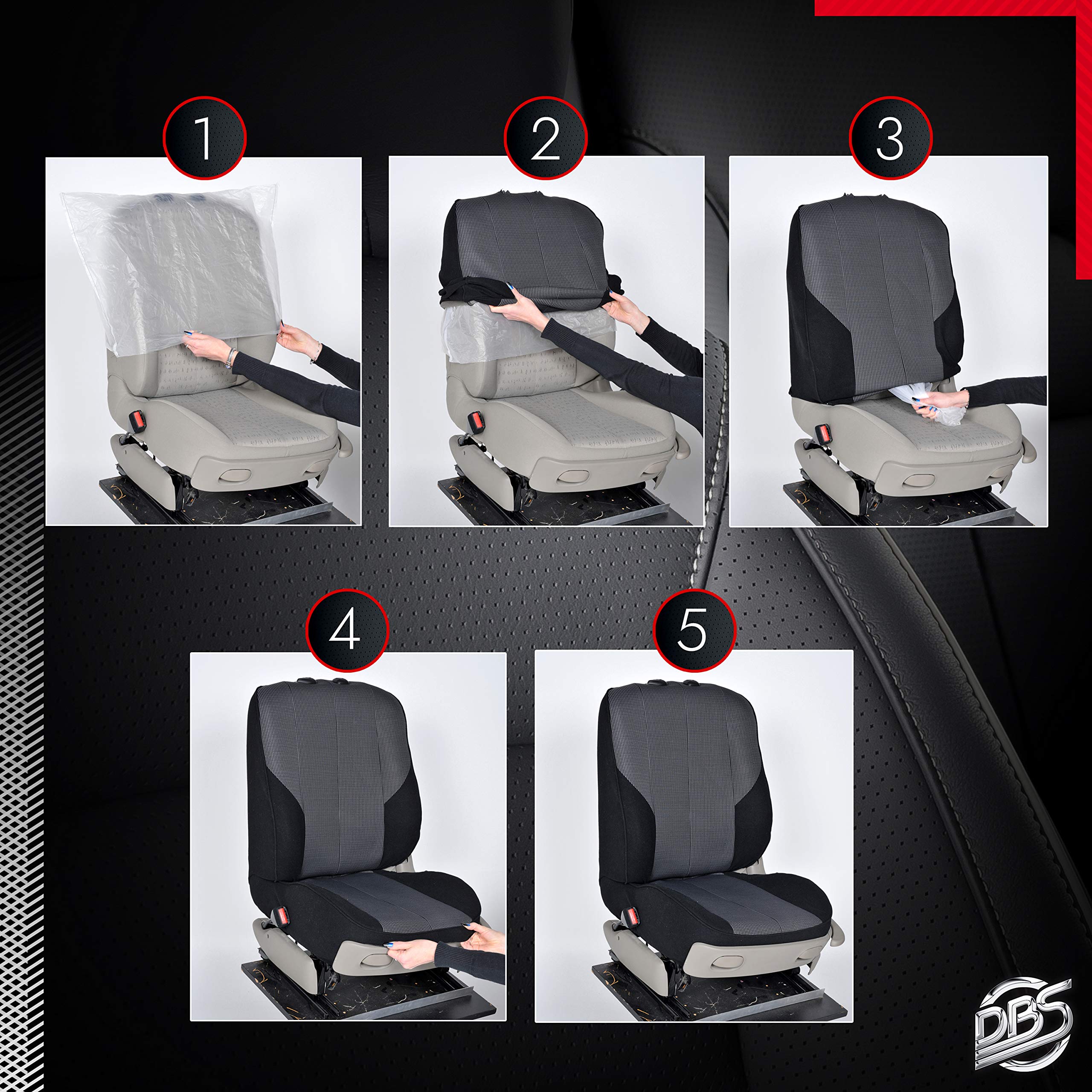 Premium Custom Car Seat Covers - Luxury Fit & Quick Installation - Airbag & ISOFIX Compatible - Perfect for SUVs, Sedans & Family Vehicles