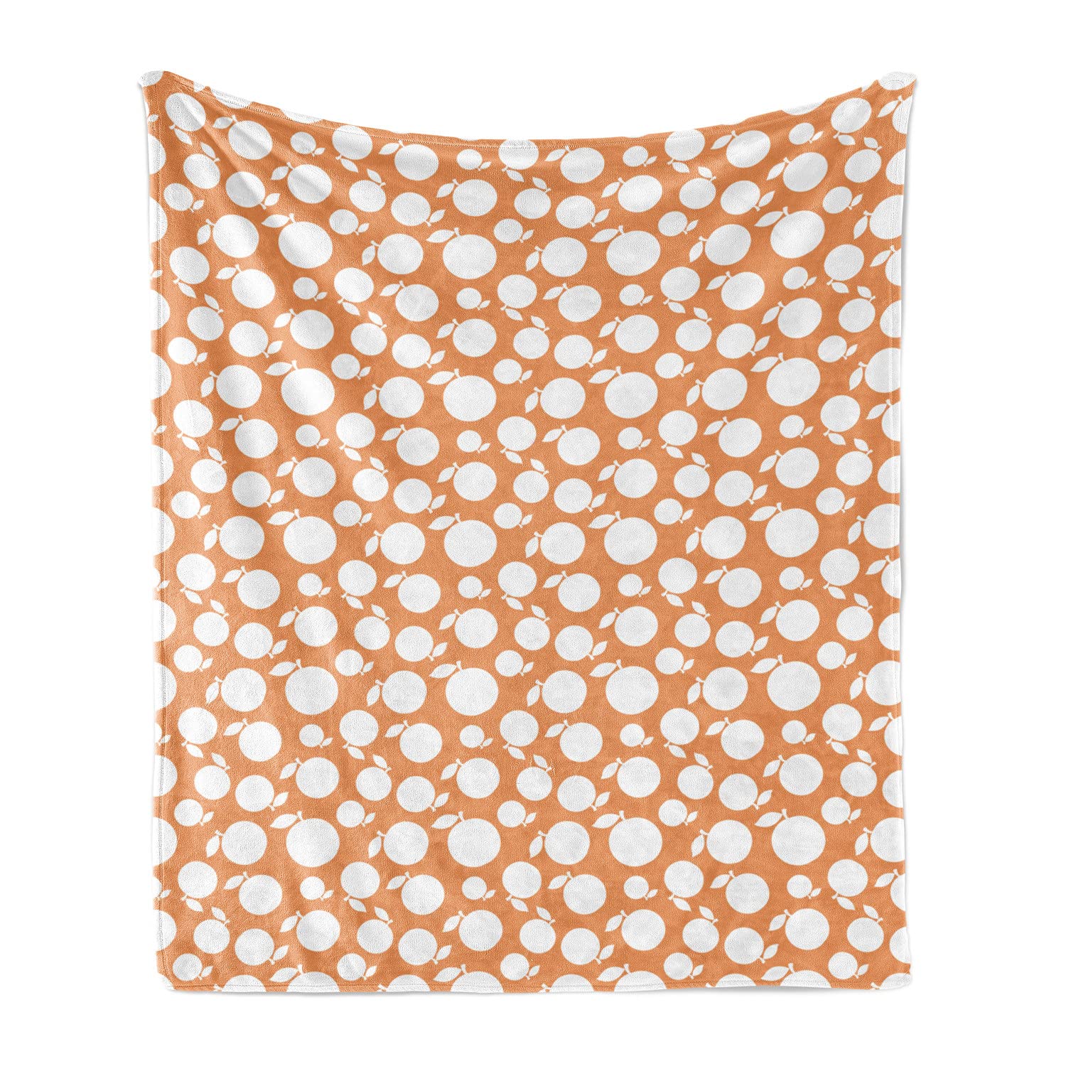 Ambesonne Peach Flannel Fleece Throw Blanket - 70