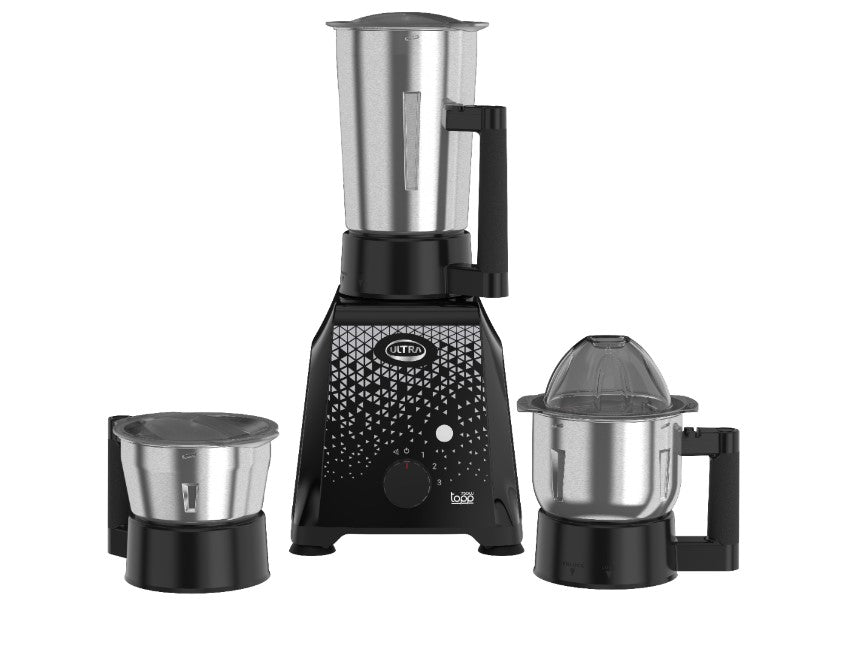 Ultra Topp 750W Mixer Grinder - 110V for USA & Canada - Powerful Blender for Smoothies, Juices & Indian Cooking (Black)