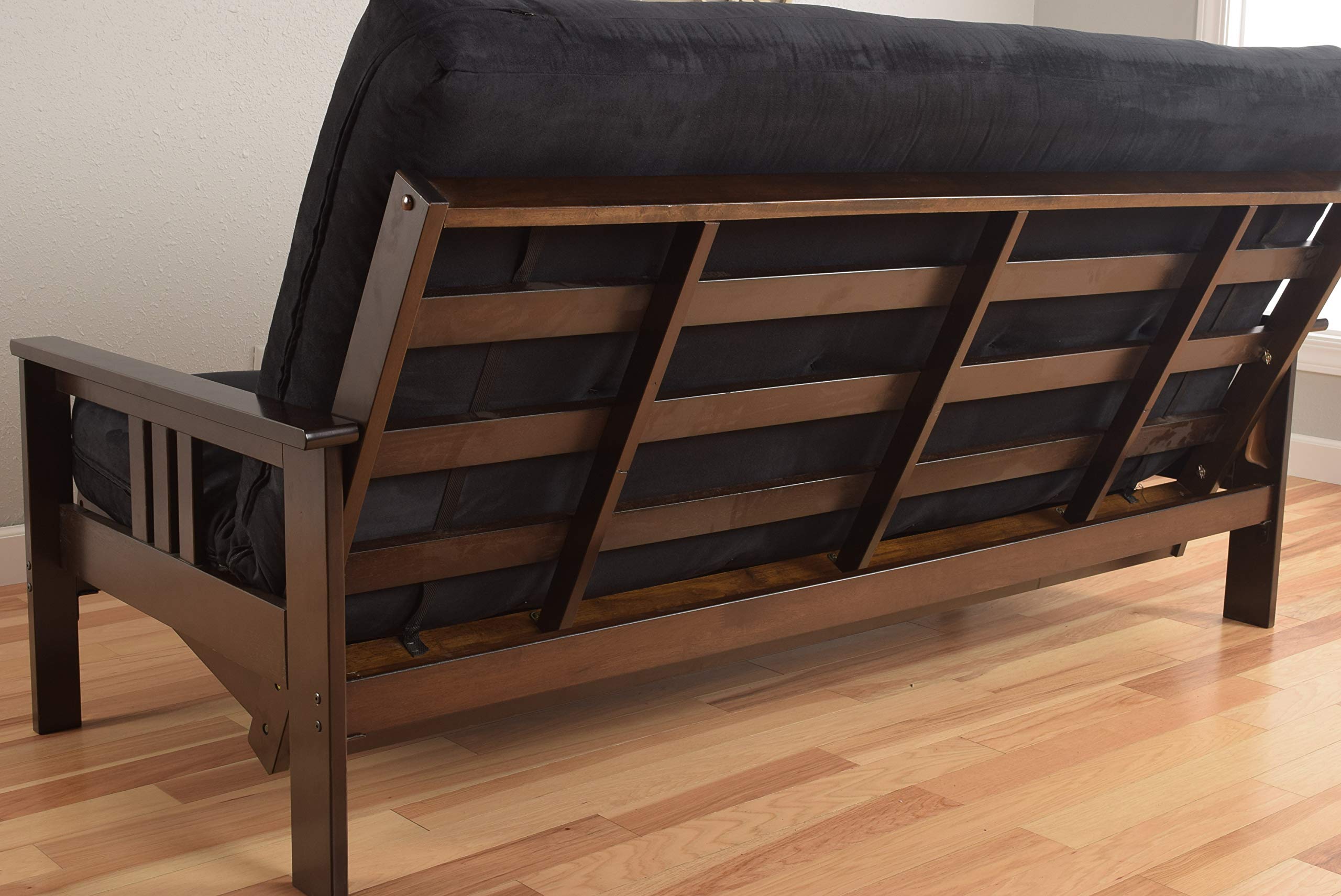 Kodiak Furniture Monterey Futon Frame - Convertible Sofa Bed for Small Spaces, Living Room, Guest Room & Dorm | Sturdy Metal Frame with Easy Assembly