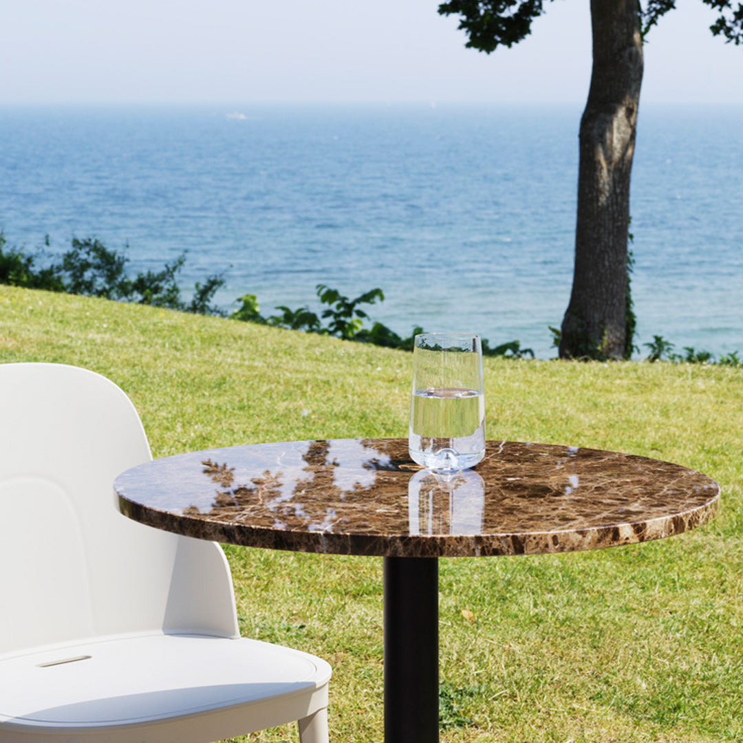Allez Outdoor Dining Chair - Weather-Resistant Patio Chairs for Backyard, Garden & Poolside - Comfortable Stackable Outdoor Furniture for Restaurants & Home Use