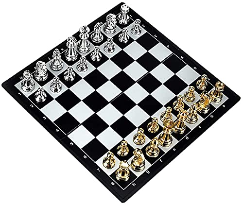 Premium Magnetic Chess Set for Adults & Kids - Foldable, Portable Chess Board with Unique Design - International Standard Chess Game for Travel, Home, Office & Family Game Night