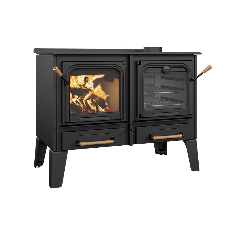 Drolet DB04820 Chic Choc EPA Certified Wood Stove - Heats Up to 2,300 Sq. Ft. - Energy Efficient & Eco-Friendly for Cozy Home Heating & Cabin Warmth