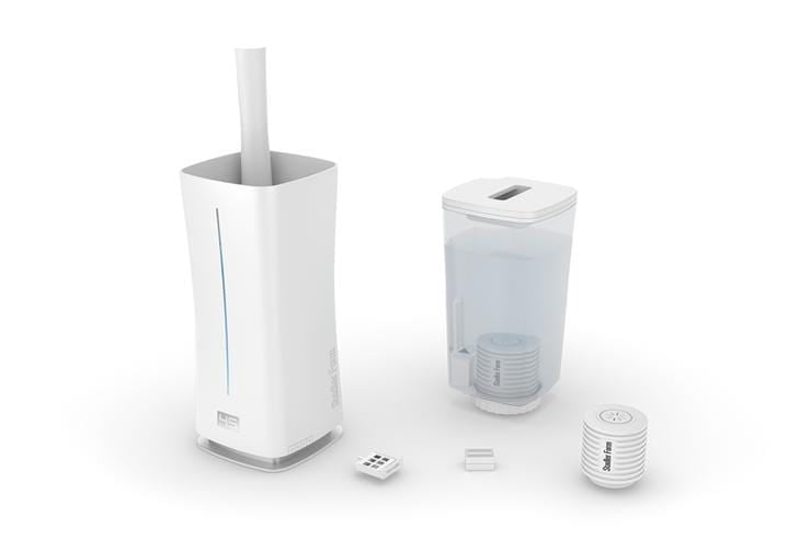 Stadler Form Eva Little Ultrasonic Humidifier - White | Compact Air Moisturizer for Home, Office & Nursery | Quiet Ultrasonic Cool Mist Technology