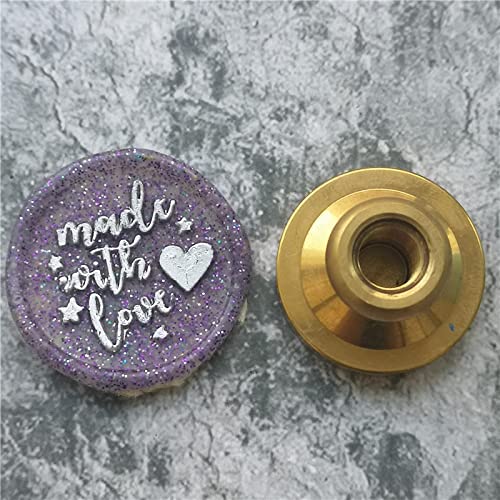 Handmade Copper Heart Wax Seal Stamp - Elegant Envelope Sealing Kit for Wedding Invitations, Love Letters & DIY Crafts | Perfect Gift for Couples & Stationery Lovers