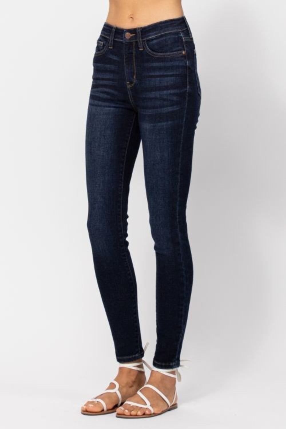 Judy Blue High Waist Skinny Jeans for Women - Stretch Denim Pants with Comfortable Fit - Perfect for Casual Wear, Office & Date Night