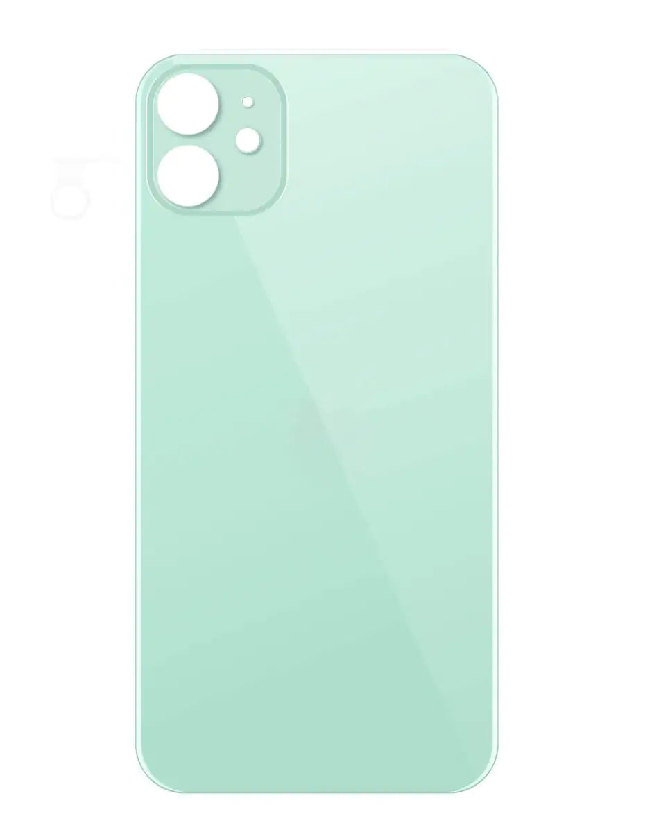 iPhone 11 Tempered Glass Back Cover with Larger Camera Cutout - No Logo - Multiple Color Options - Perfect for Protection & Style Enhancement