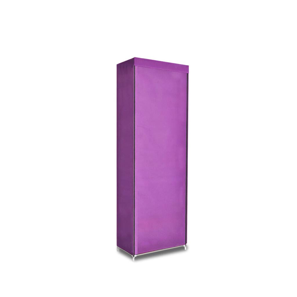 AVEO 5-Tier Shoe Rack Organizer - Dustproof Non-Woven Fabric Shoe Shelf for Bedroom, Dormitory & Entryway - Space Saving Shoe Storage Cabinet (Purple) | Perfect for Small Spaces & Closet Organization