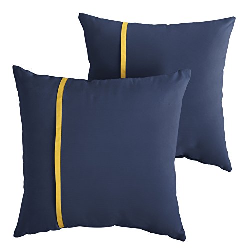 Canvas Navy Blue & Sunflower Yellow