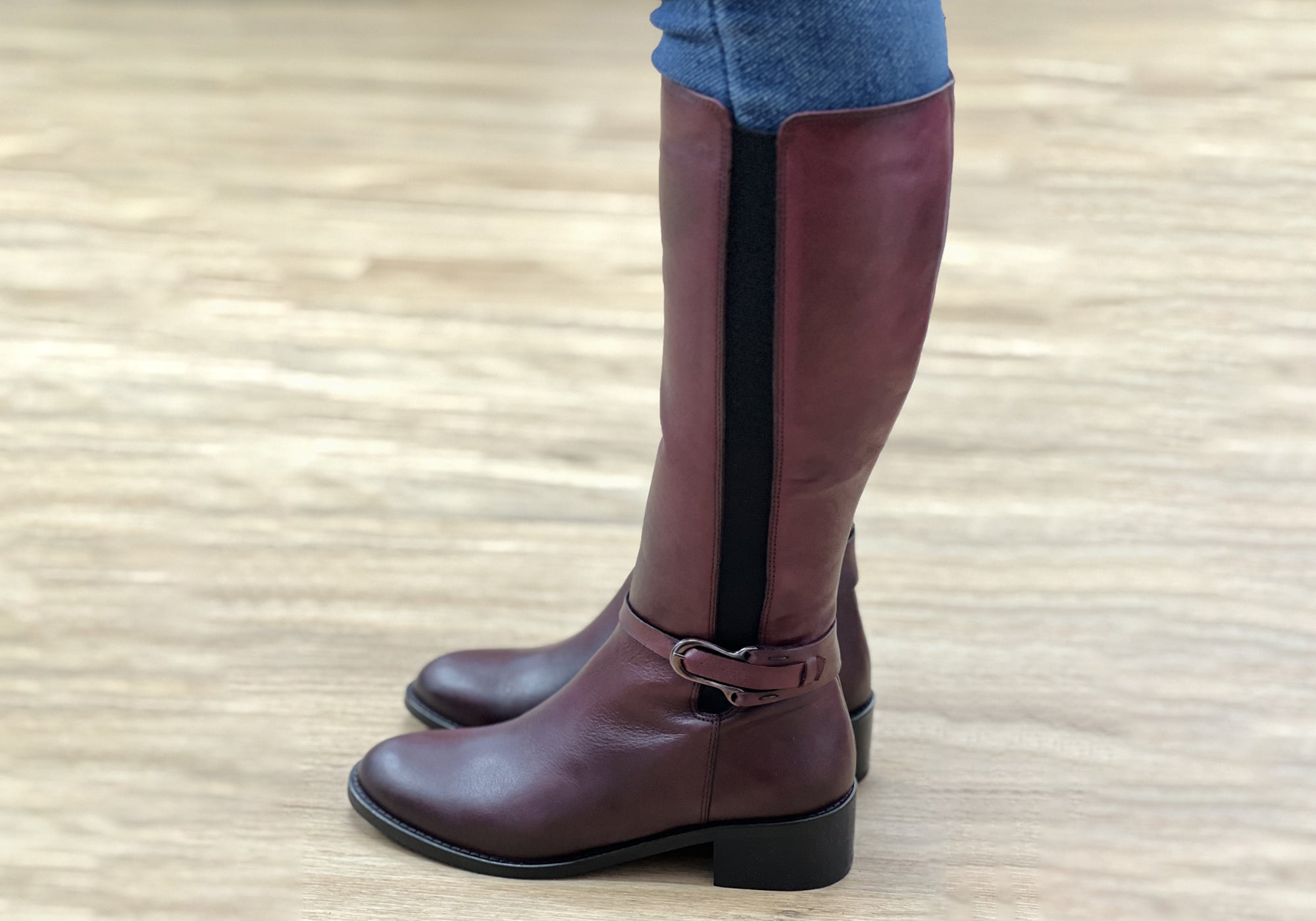 Orizonte Elita Women's Knee High Leather Boots - Comfortable European Style for Winter, Fall & Casual Wear