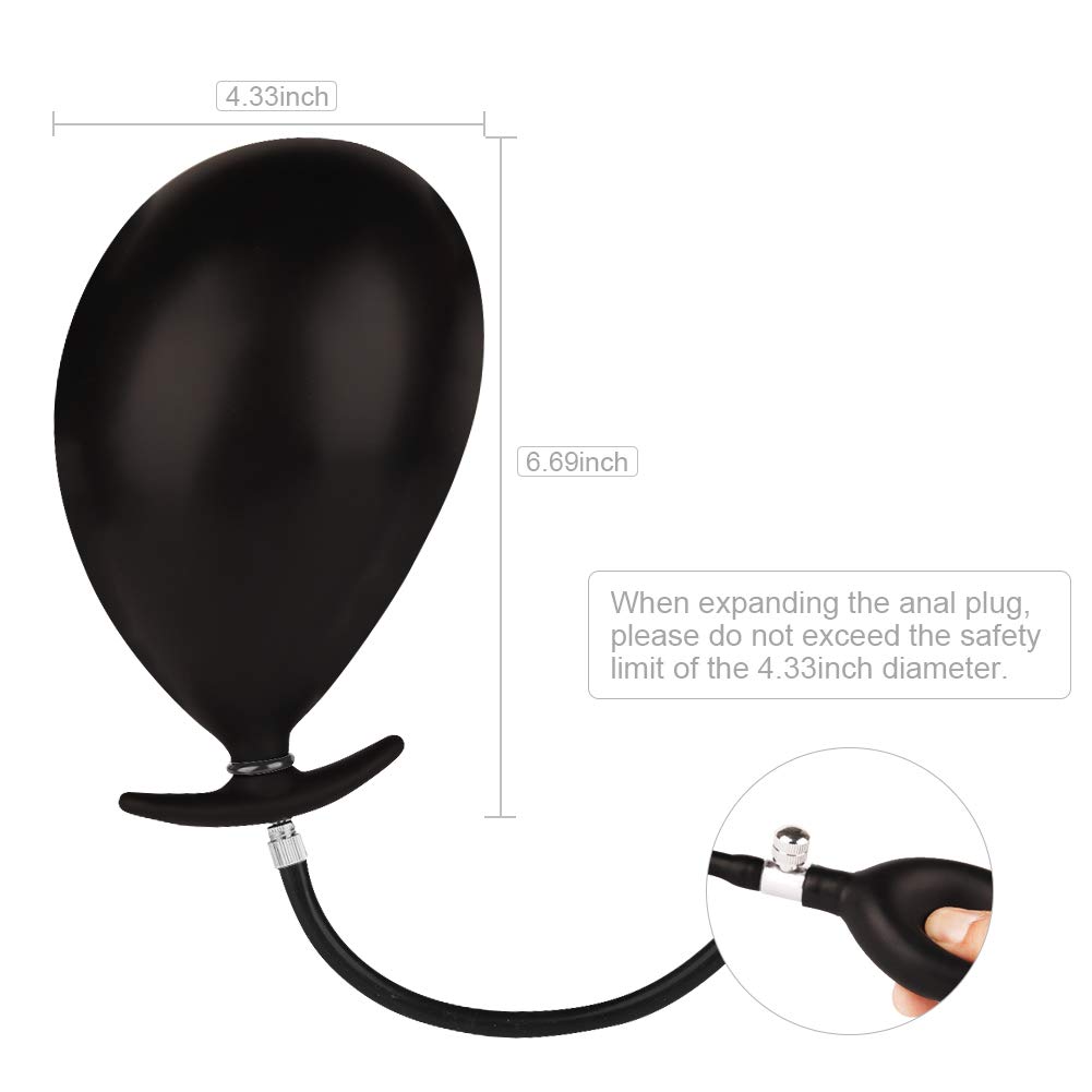 FST Expandable Inflatable Anal Plug - Large Enema Training Butt Plug for Men & Women - Perfect for Solo Play & Couples Exploration