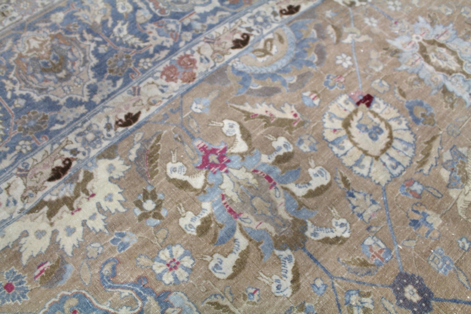 Antique Tabriz Handwoven Traditional Persian Rug - J58783 | Perfect for Living Room, Bedroom & Home Decor