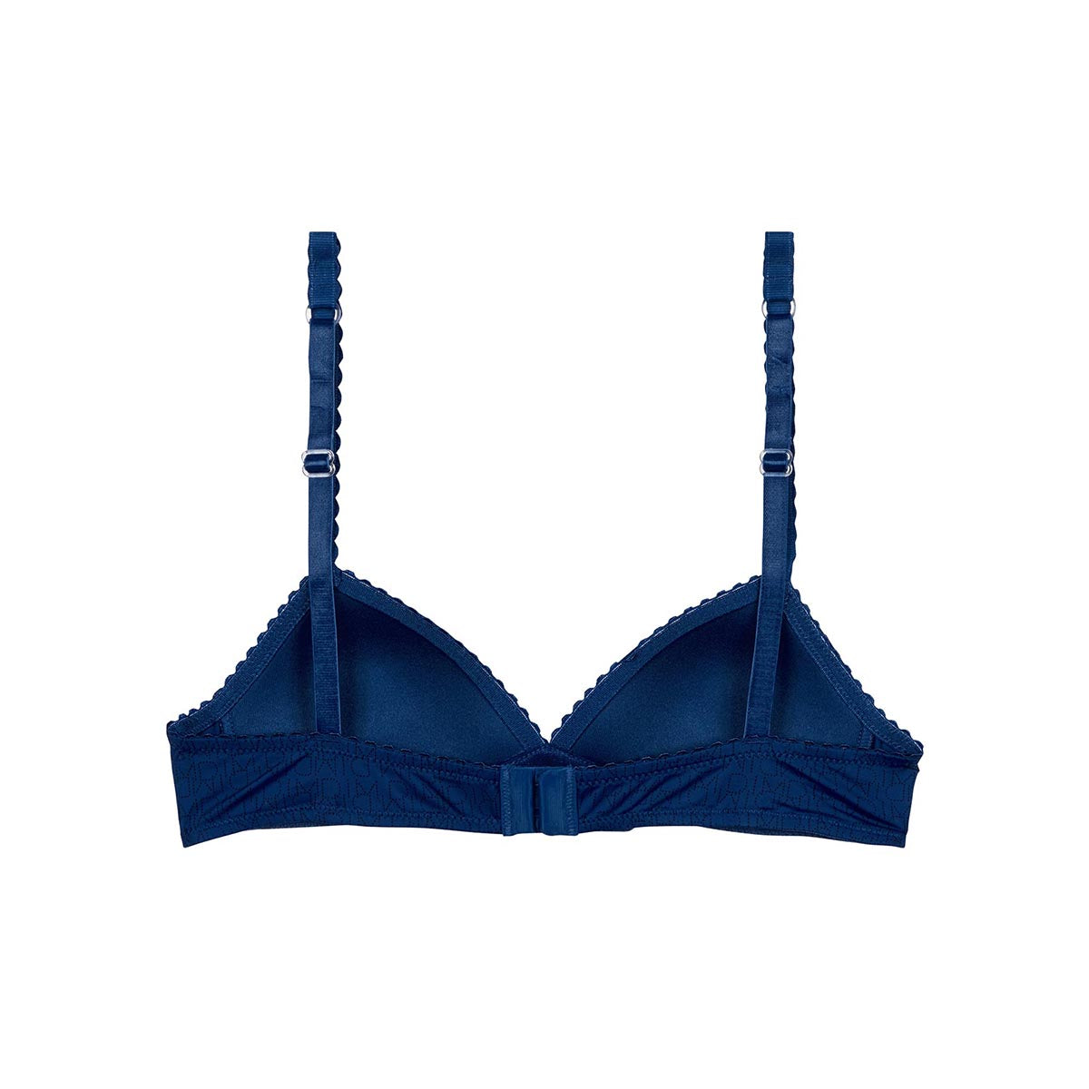Women's Triangle Bralette with Padded Cups - Denim Blue Soft Touch for Comfort & Support | Perfect for Everyday Wear, Yoga, and Casual Outfits