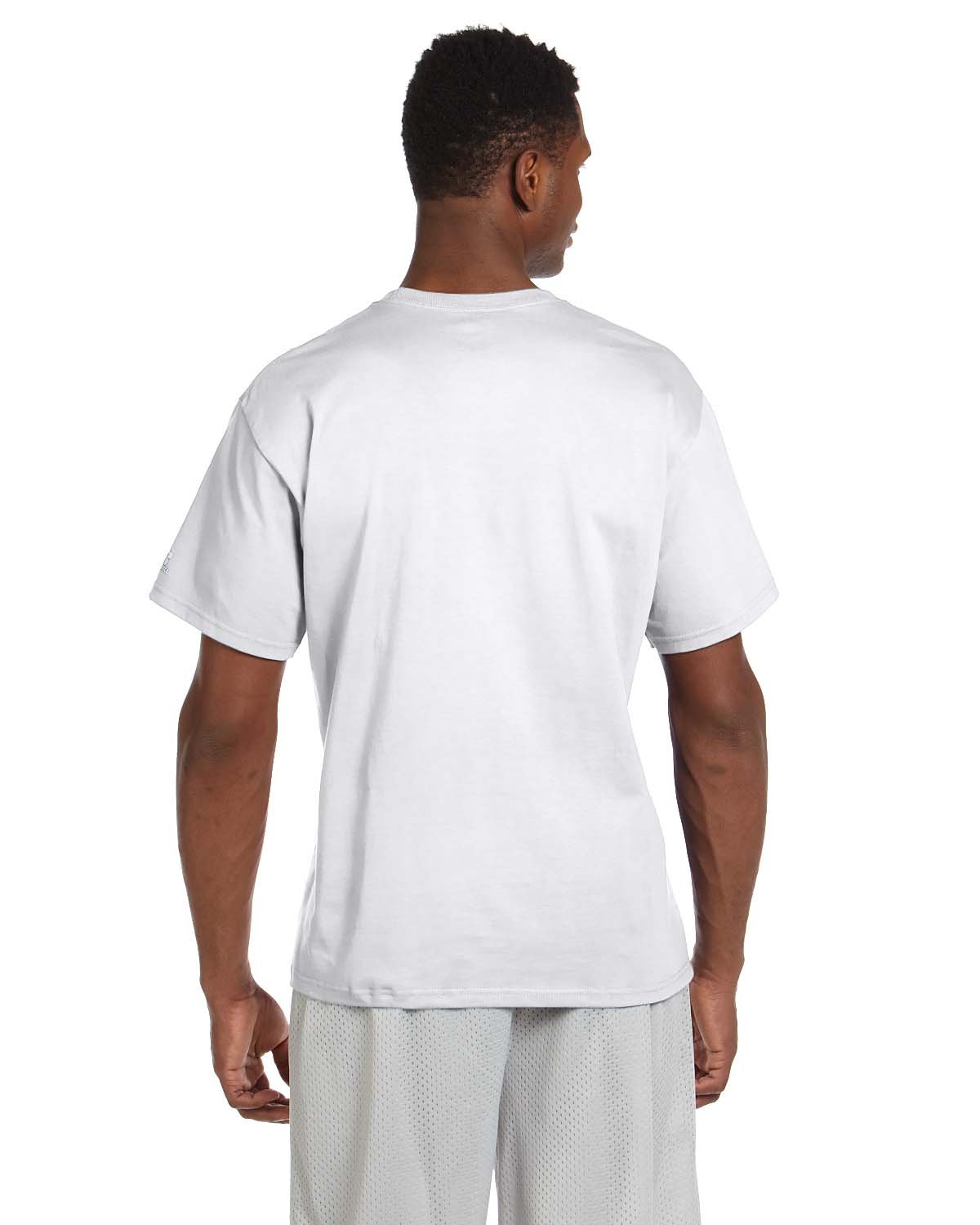 Russell Athletic Men's Basic Cotton T-Shirts - Soft Breathable Crew Neck Tees for Casual Wear, Gym & Everyday Comfort | Pack of 3