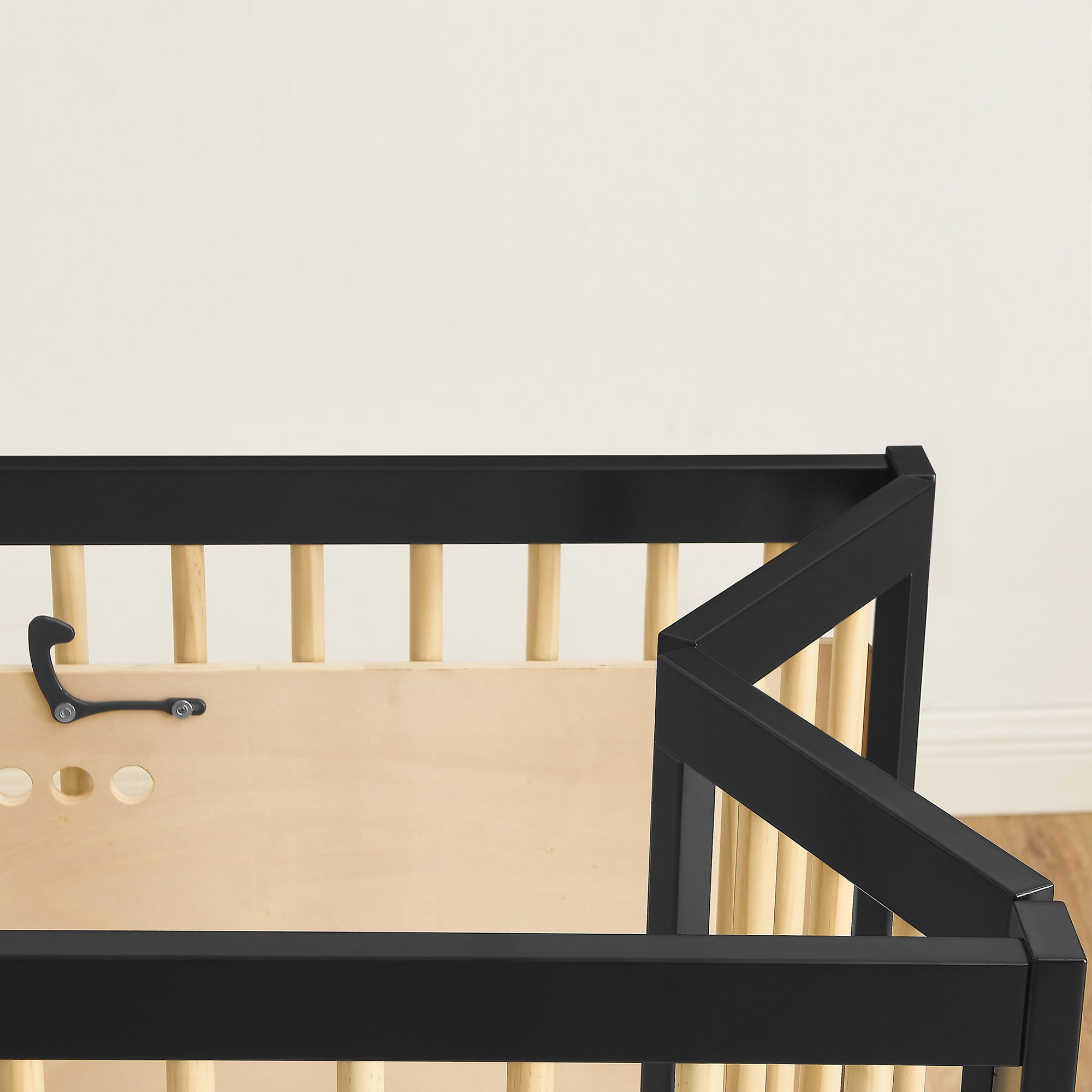 Portable Folding Mini Crib with 1.5 Inch Mattress - Lightweight Travel Baby Bed for Nursery, Home & On-The-Go Use
