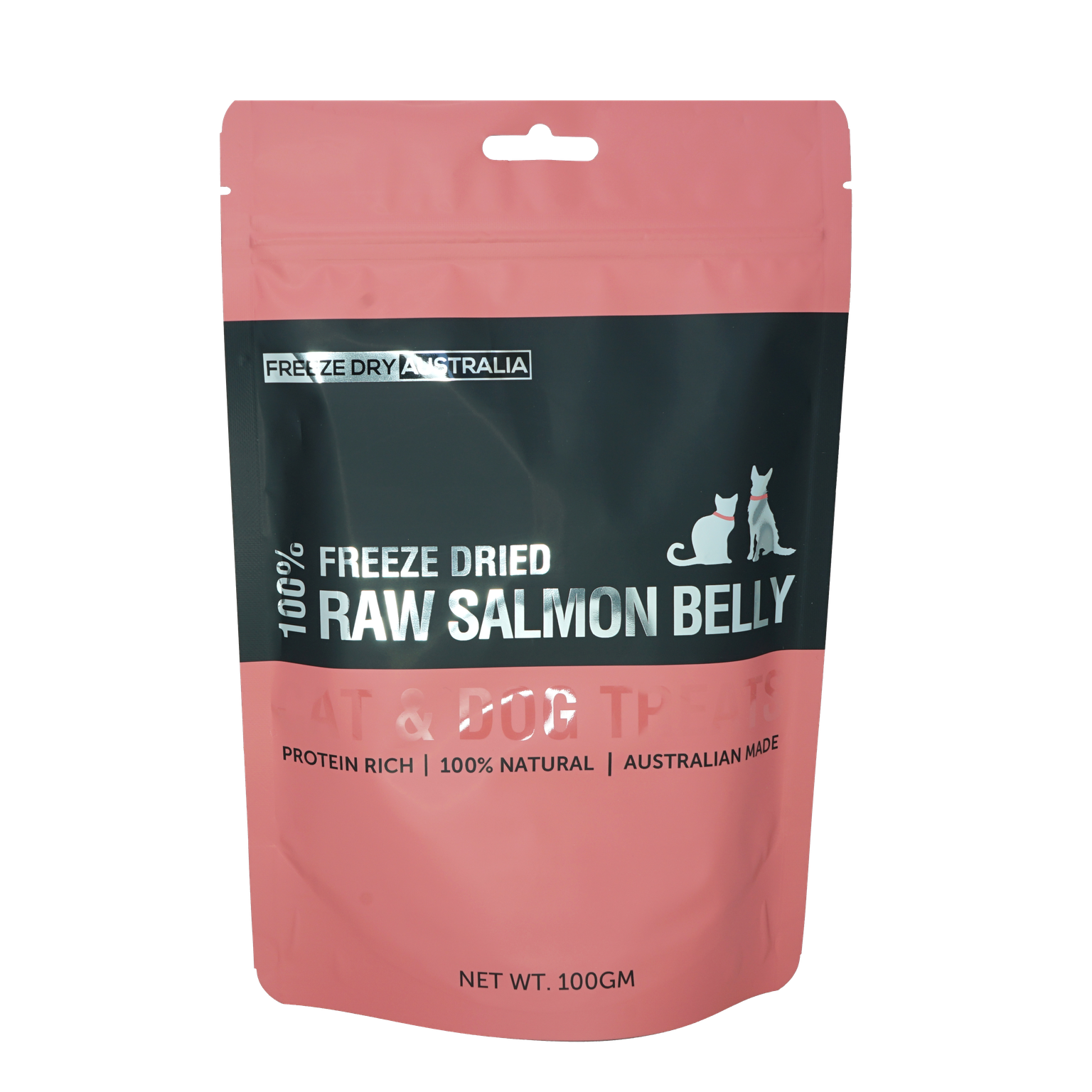 Premium Freeze-Dried Australian Salmon Bellies for Dogs & Cats - 100g Natural Protein Treats - Perfect for Training, Rewards & Healthy Snacking