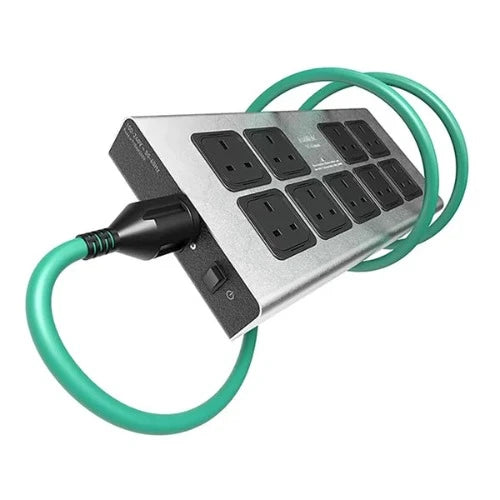 Isotek V5 Corvus Power Conditioner with Initium C13 Power Cable - Premium Surge Protector for Home Theater & Audio Systems