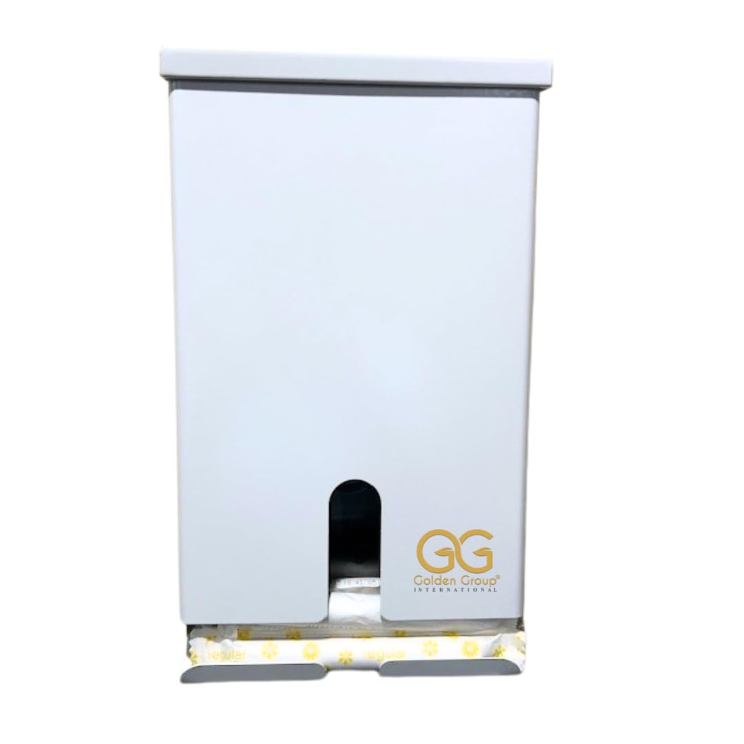 Golden Group International SD4000WH-TO White Tampon Dispenser - Stylish & Hygienic Feminine Hygiene Solution for Restrooms, Offices & Public Spaces