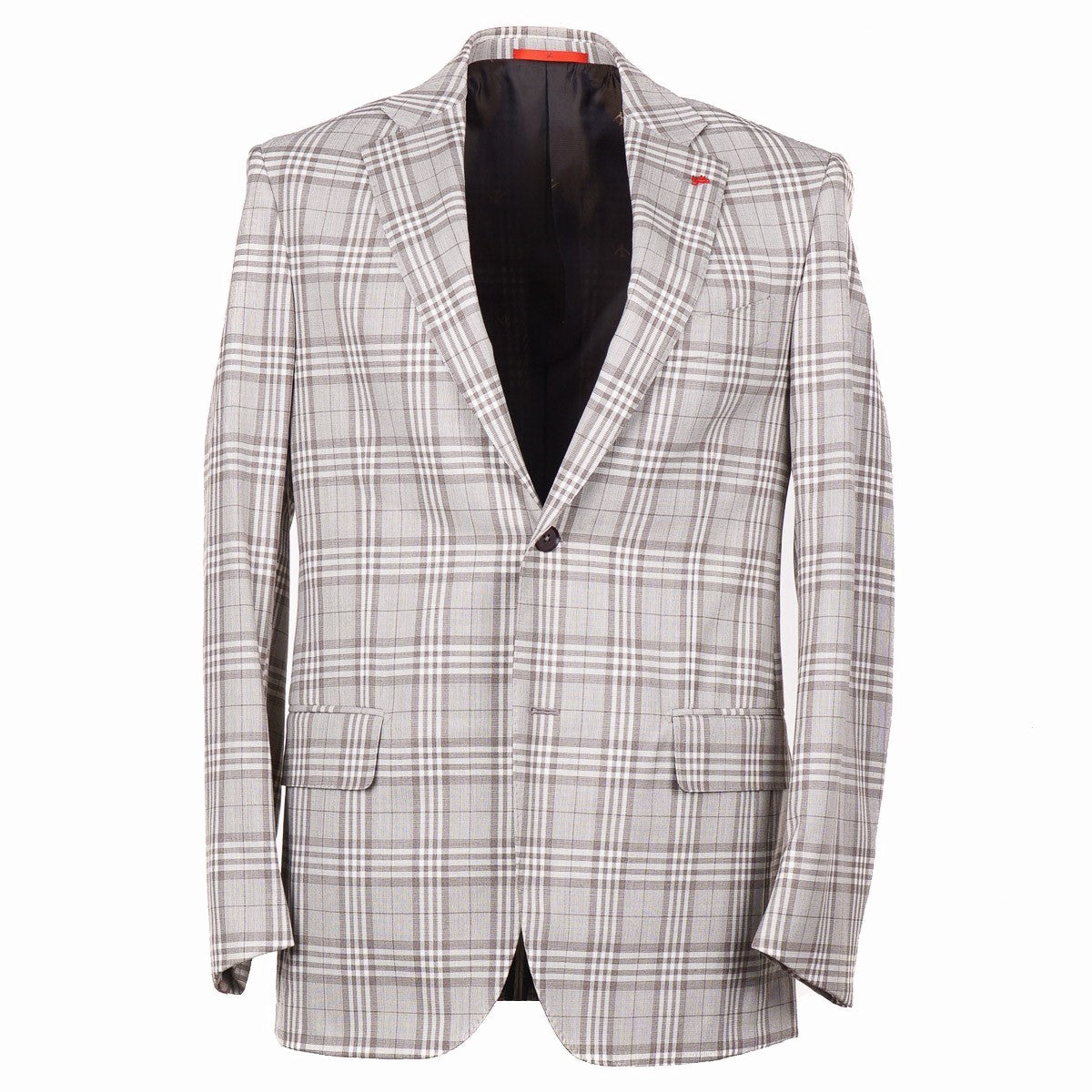Isaia Men's Regular Fit Wool Sport Coat - Premium Tailored Blazer for Business, Office & Formal Events
