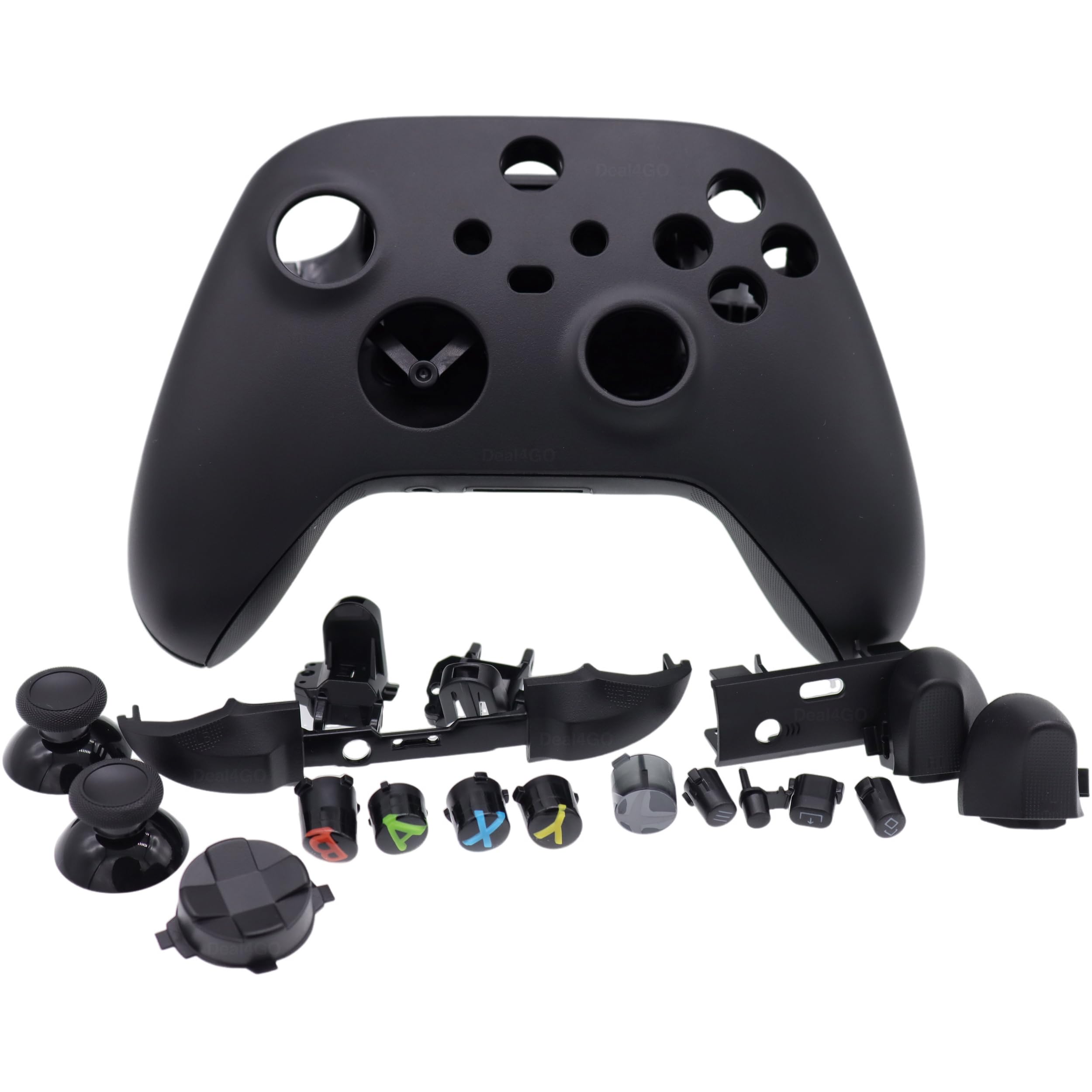 Premium Xbox Series X|S Controller Replacement Kit - Full Housing Set with Triggers, Thumbsticks, Bumper & D-Pad (Black) | Perfect for Gaming Enthusiasts & DIY Repairs | Enhance Your Xbox Gaming Experience