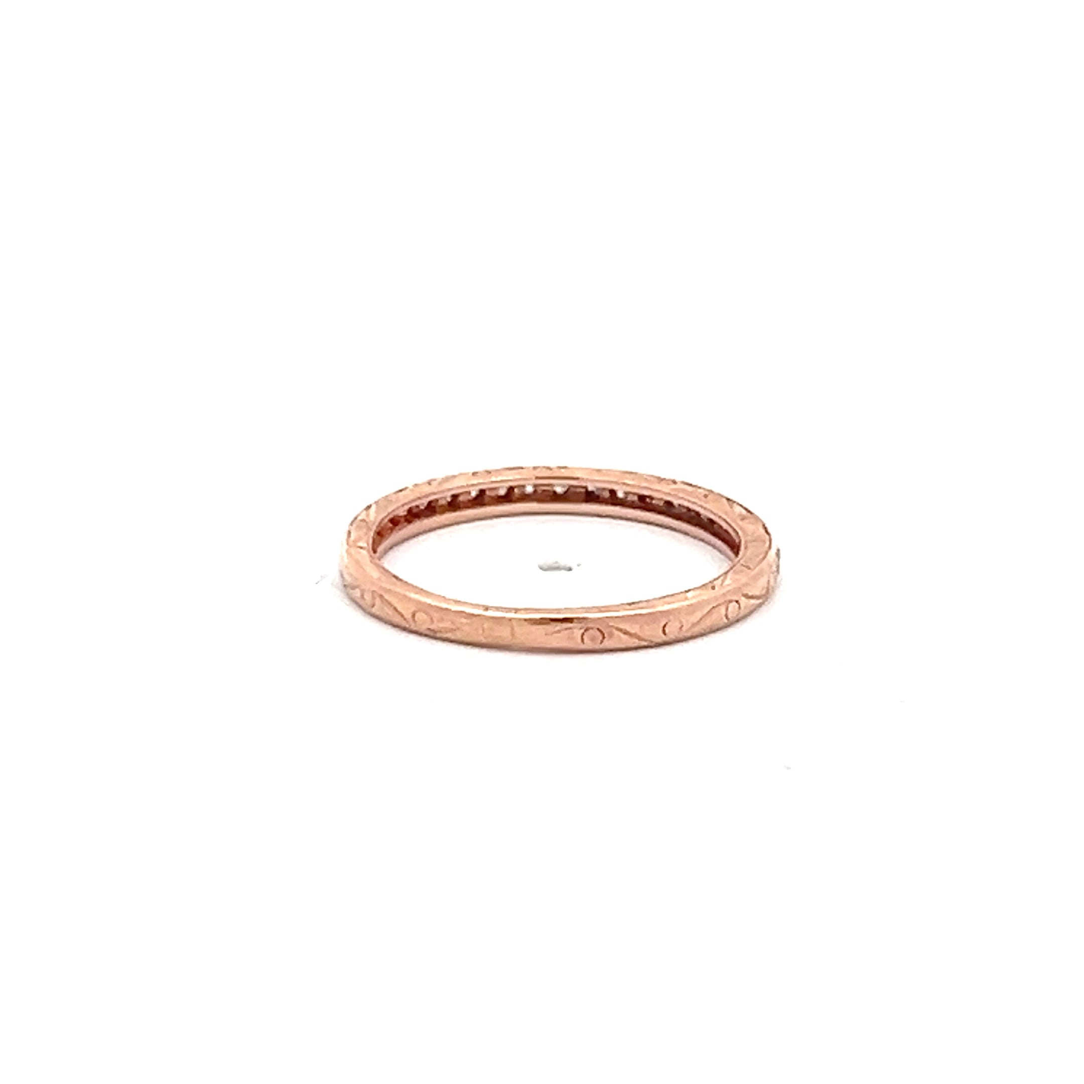0.10 Carat Round Brilliant G VS2 Diamond Engagement Ring in 14K Rose Gold - Perfect for Proposals, Anniversaries & Wedding Bands