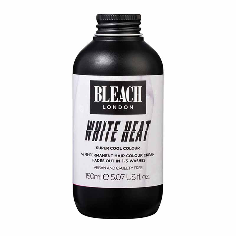 Bleach London White Heat Super Cool Temporary Hair Color - Vibrant & Long-Lasting for Creative Styling, Parties & Cosplay